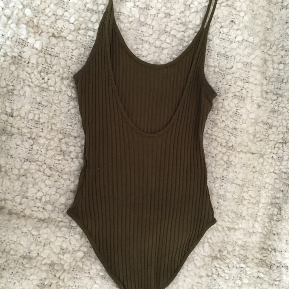 Out From Under Ribbed Scoop Neck Bodysuit
